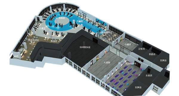 1500平方健身房配置方案-广西kaiyun开云电竞健身器材有限公司