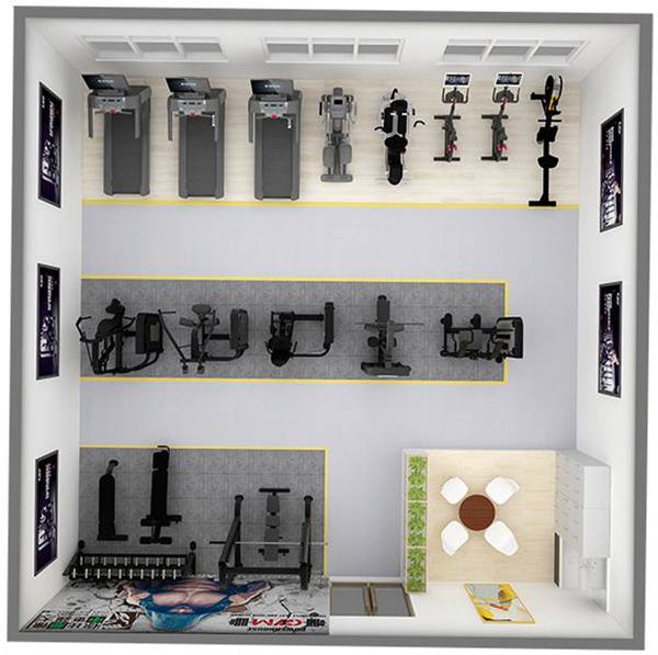 100平方健身房配置方案-广西kaiyun开云电竞健身器材有限公司 100平方健身房配置方案-广西kaiyun开云电竞健身器材有限公司