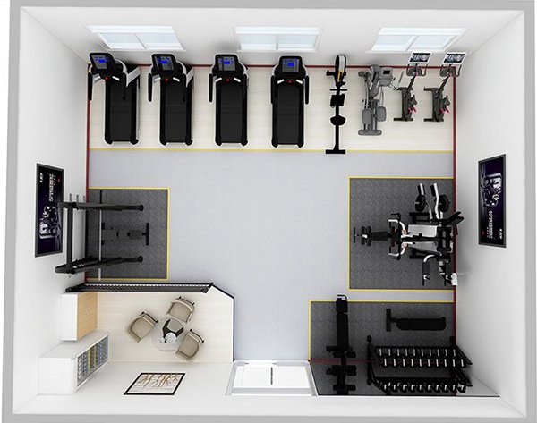 80平方健身房配置方案-广西kaiyun开云电竞健身器材有限公司 80平方健身房配置方案-广西kaiyun开云电竞健身器材有限公司